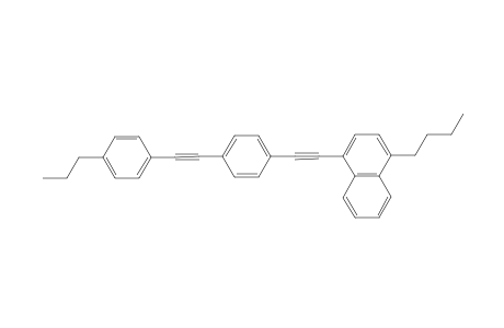 1-(4-n-propylnaphthylethynyl)-4-(4-n-butylphenylethynyl)benzene