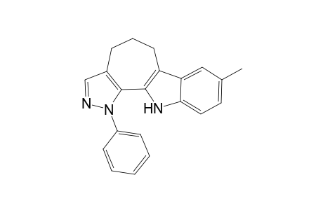8-Methyl-1-phenyl-4,5,6,11-tetrahydropyrazolo[4',3':6,7]cyclohepta[b]indole