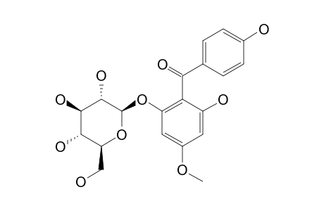 2,4',6-TRIHYDROXY-4-METHOXYBENZOPHENONE-2-O-GLUCOPYRANOSIDE