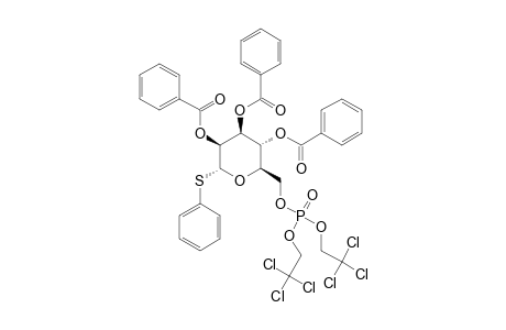PHENYL-2,3,4-TRI-O-BENZOYL-1-THIO-6-O-BIS-(2,2,2-TRICHLOROETHOXY)-PHOSPHORYL-ALPHA-D-MANNOPYRANOSIDE