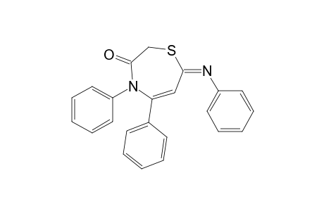 4,5-Diphenyl-7-phenylimino-1,4-thiazepin-3-one
