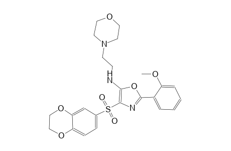 4-morpholineethanamine, N-[4-[(2,3-dihydro-1,4-benzodioxin-6-yl)sulfonyl]-2-(2-methoxyphenyl)-5-oxazolyl]-
