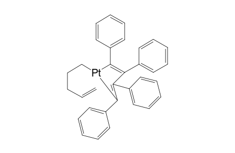 (.eta.(2),.eta.(1)-pent-4-en-1-yl)(tetraphenylbutadien-1-yl)platinum complex