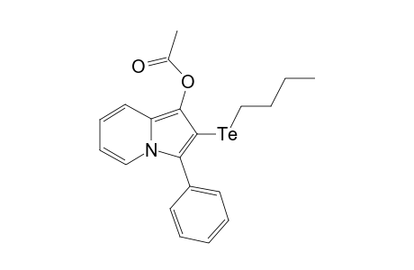 2-(butyltellanyl)-3-phenylindolizin-1-yl acetate