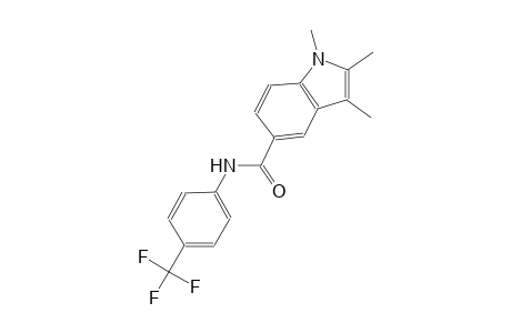 1,2,3-trimethyl-N-[4-(trifluoromethyl)phenyl]-1H-indole-5-carboxamide