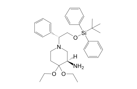 (3R)-1-[(1R)-2-[tert-butyl(diphenyl)silyl]oxy-1-phenyl-ethyl]-4,4-diethoxy-piperidin-3-amine