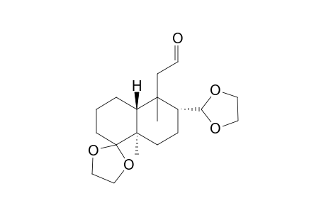 2-((7S,8R,11S)-8-(1,3-Dioxolan-2-yl)-7,11-dimethylspiro(1,3-dioxolane-2,7'-bicyclo[4.4.0]decane)-7-yl)ethanal