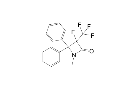 1-Methyl-3-fluoro-3-trifluoromethyl-4,4-diphenyl-2-azetidinone
