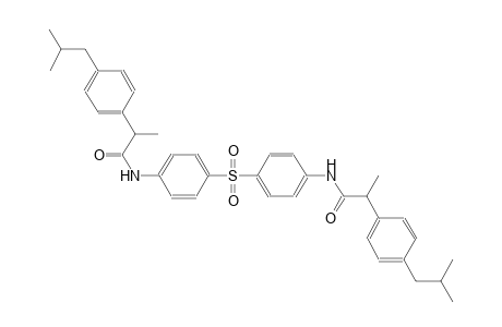 2-(4-isobutylphenyl)-N-{4-[(4-{[2-(4-isobutylphenyl)propanoyl]amino}phenyl)sulfonyl]phenyl}propanamide