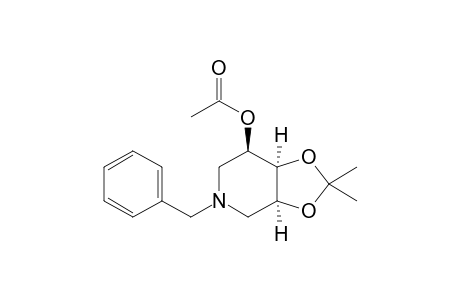 (3R,4S,5S)-1-Benzyl-4,5-(isopropylidenedioxy)piperidin-3-yl acetate