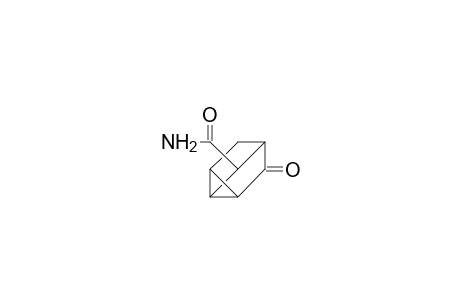 7-Carbamoyl-tricyclo(2.2.1.0/2,6/)heptan-3-one