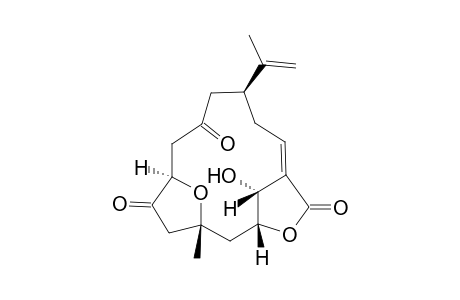 4,16-Dioxatricyclo[11.2.1.13,6]heptadec-6-ene-5,11,14-trione, 17-hydroxy-1-methyl-9-(1-methylethenyl)-, (1R*,3R*,9S*,13R*,17R*)-(-)-
