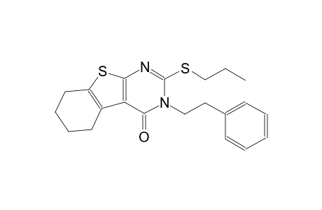 3-(2-phenylethyl)-2-(propylsulfanyl)-5,6,7,8-tetrahydro[1]benzothieno[2,3-d]pyrimidin-4(3H)-one