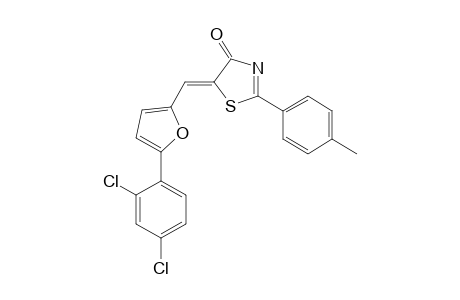 5-[5-(2,4-dichloro-phenyl)-furan-2-ylmethylene]-2-p-tolyl-thiazol-4-one