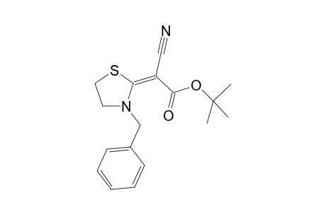 (2E)-2-(3-benzylthiazolidin-2-ylidene)-2-cyano-acetic acid tert-butyl ester