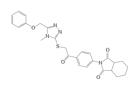 1H-Isoindole-1,3(2H)-dione, hexahydro-2-[4-[2-[[4-methyl-5-(phenoxymethyl)-4H-1,2,4-triazol-3-yl]thio]acetyl]phenyl]-