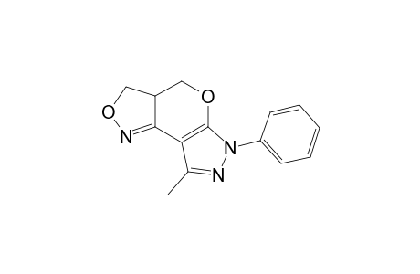 3a,4-Dihydro-8-methyl-6-phenyl-3H,6H-pyrazolo[4',3':5,6]pyrano[4,3-c]isoxazole