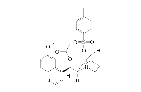 exo-(3R,8R,9R)-9-Acetoxy-6'-methoxy-3-tosyloxyrubane