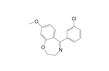 1,4-Benzoxazepine, 5-(3-chlorophenyl)-2,3-dihydro-8-methoxy-