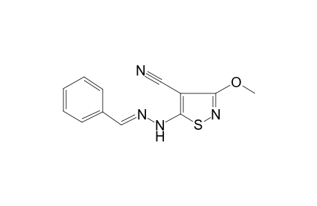 3-Methoxy-5-[(2E)-2-(phenylmethylene)hydrazinyl]-4-isothiazolecarbonitrile