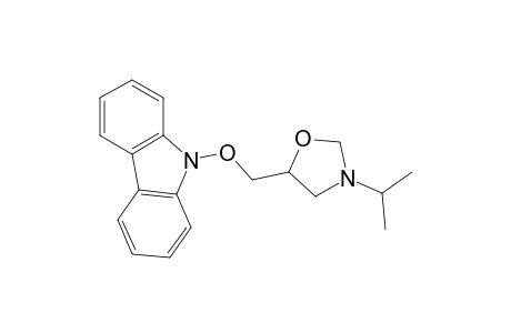 3-isopropyl-5-(carbazolyloxymethyl)-1-oxa-3-azacyclopentane