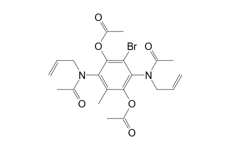 2,5-Bis(N-acetyl-N-allylamino)-1-bromo-3,6-diacetoxy-4-methylbenzene