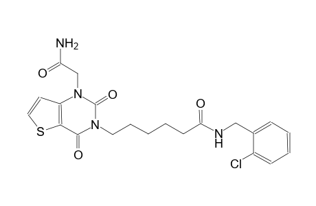 6-(1-(2-amino-2-oxoethyl)-2,4-dioxo-1,4-dihydrothieno[3,2-d]pyrimidin-3(2H)-yl)-N-(2-chlorobenzyl)hexanamide
