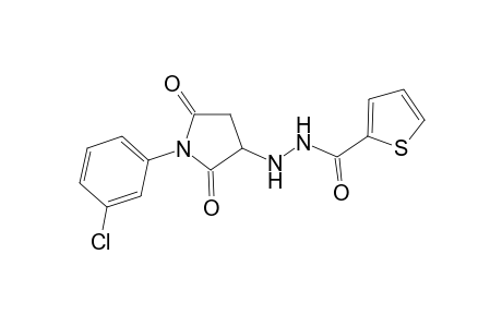 N'-[1-(3-chlorophenyl)-2,5-dioxo-3-pyrrolidinyl]-2-thiophenecarbohydrazide