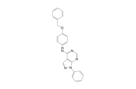 1H-pyrazolo[3,4-d]pyrimidin-4-amine, 1-phenyl-N-[4-(phenylmethoxy)phenyl]-