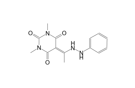 1,3-dimethyl-5-[1-(2-phenylhydrazino)ethylidene]-2,4,6(1H,3H,5H)-pyrimidinetrione