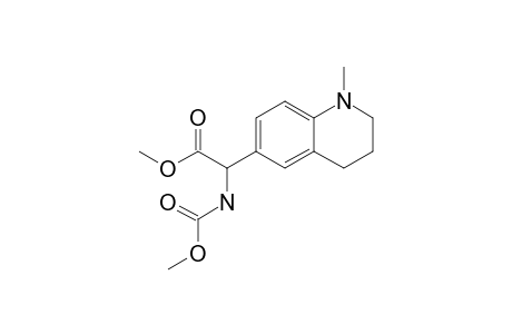 METHOXYCARBONYLAMINO-(1-METHYL-1,2,3,4-TETRAHYDROQUINOLIN-6-YL)-ACETIC-ACID-METHYLESTER