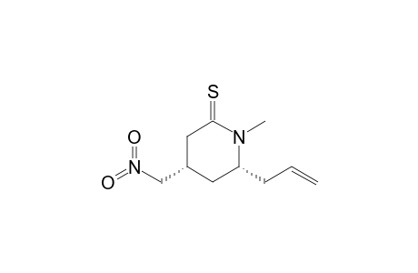cis 6-Allyl-1-methyl-4-nitromethylpiperidine-2-thione
