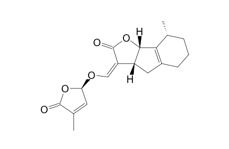 8(R)-Methyl-3-[[(4'-methyl-5'-oxo-2',5'-dihydrofuran-2'(R)-yl)oxy]methylene]-3,3a(R),4,5,6,7,8,8b(S)-octehydroindeno[1,2-b]furan-2-one