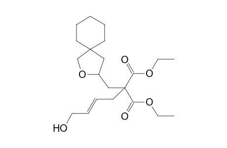 (E)-Diethyl2-(2-oxaspiro[4.5]decan-3-ylmethyl)-2-(4-hydroxybut-2-enyl)malonate