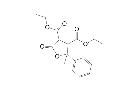 Diethyl 2-methyl-2-phenyl-tetrahydro-5-oxofuran-3,4-dicarboxylate