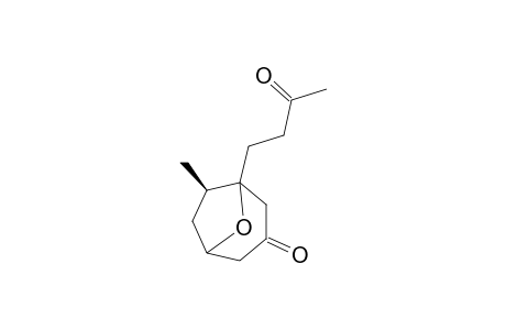 (7.beta.)-7-Methyl-1-(3-oxobutyl)-8-oxabicyclo{3.2.1]octan-3-one