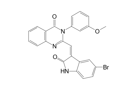 2-(5-Bromo-2-oxo-1,2-dihydro-indol-3-ylidenemethyl)-3-(3-methoxy-phenyl)-3H-quinazolin-4-one
