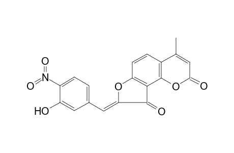 8-(3-Hydroxy-4-nitro-benzylidene)-4-methyl-furo[2,3-h]chromene-2,9-dione