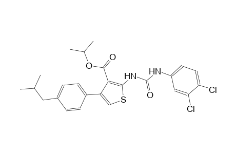 isopropyl 2-{[(3,4-dichloroanilino)carbonyl]amino}-4-(4-isobutylphenyl)-3-thiophenecarboxylate
