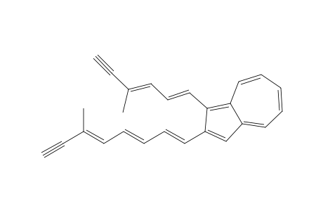 1-(4-Methylhexa-1,3-dien-5-ynyl)-2-(6-methylocta-1,3.5-trien-7-ynyl)azulene