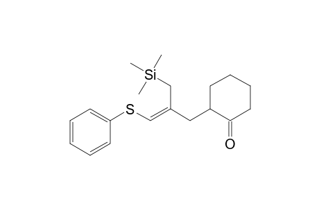(Z)-2-(3-Phenylthio-2-trimethylsilylmethylallyl)cyclohexanone