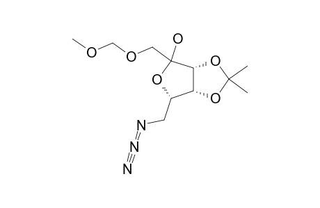 6-AZIDO-6-DEOXY-3,4-O-ISOPROPYLIDENE-1-O-METHOXYMETHYL-L-LYXO-HEX-2-ULOFURANOSE;MAJOR-ANOMER