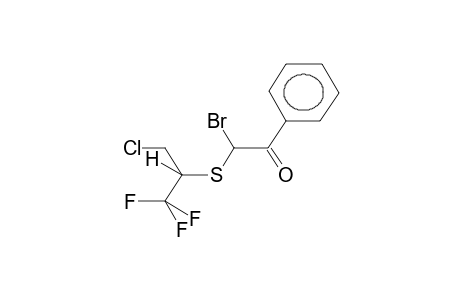 1-BROMO-1-(1-TRIFLUOROMETHYL-2-CHLOROETHYLTHIO)ACETOPHENONE