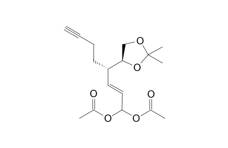(1'S,2E,4S)-4-Isopyopylidenedioxyethyloct-2-en-7-ynyl-1,1-diacetate