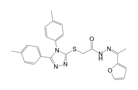 2-{[4,5-bis(4-methylphenyl)-4H-1,2,4-triazol-3-yl]sulfanyl}-N'-[(Z)-1-(2-furyl)ethylidene]acetohydrazide