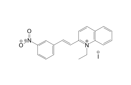 (E)-1-ethyl-2-(3-nitrostyryl)quinolin-1-ium iodide