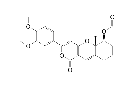 CIS-3-(3,4-DIMETHOXYPHENYL)-6-(FORMYLOXY)-5A-METHYL-1H,7H-5A,6,8,9-TETRAHYDRO-1-OXOPYRANO-[4.3-B]-[1]-BENZOPYRAN