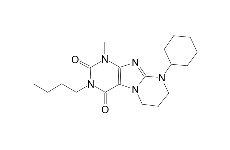 3-butyl-9-cyclohexyl-1-methyl-6,7,8,9-tetrahydropyrimido[2,1-f]purine-2,4(1H,3H)-dione