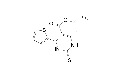 5-pyrimidinecarboxylic acid, 1,2,3,4-tetrahydro-6-methyl-4-(2-thienyl)-2-thioxo-, 2-propenyl ester
