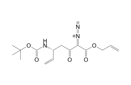 (R)-Allyl 5-(tert-butoxycarbonylamino)-2-diazo-3-oxo-hept-6-enoate